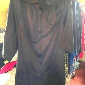 Oak Hall 5’ 0”To 5’2” Black Graduation Gown/Choir Robe Black